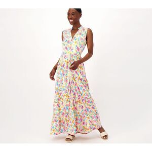 Tolani Collection Floral Print Sleeveless Maxi Dress Women's Sz XL